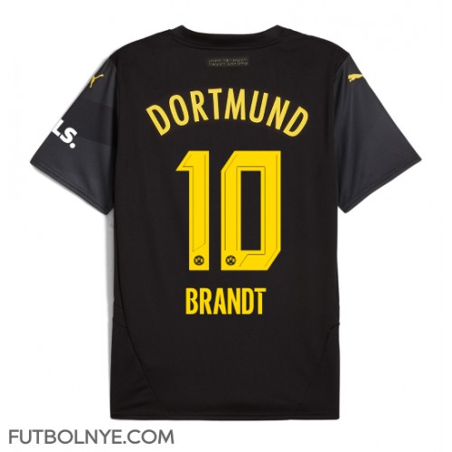 Camiseta Borussia Dortmund Julian Brandt #10 Visitante Equipación 2024-25 manga corta